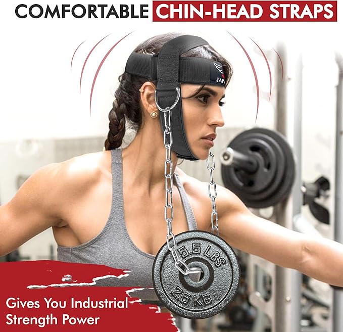 Jayefo Sports Neck Training Exerciser Harness Traps Muscle