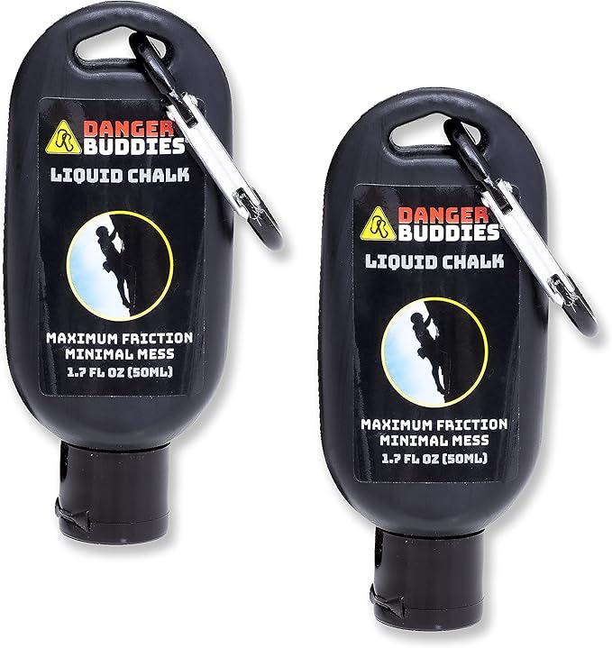 Danger Buddies Liquid Chalk for Rock Climbing, Weight Lifting, Gymnastics & More
