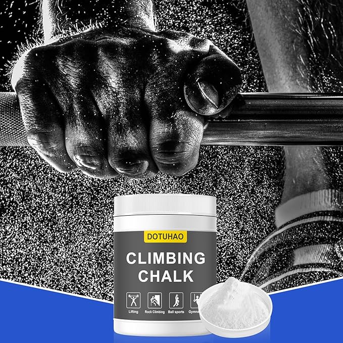 Climbing Chalk 500ML, Gym Chalk for Weightlifting, Rock Climbing, Bouldering, Gymnastics, Pole Grip, & More - Lifting Chalk & Climbing Chalk for Dry Hands
