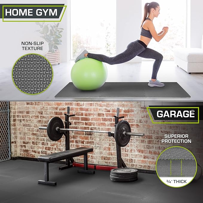 ProsourceFit Extra Thick Puzzle Exercise Mat ¾” and 1"