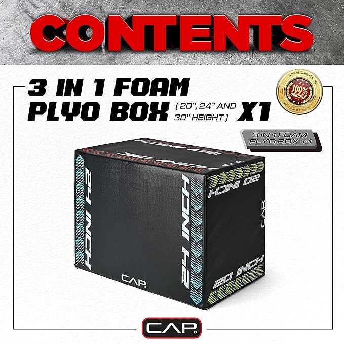 CAP Barbell 3-in-1 Plyometric Box