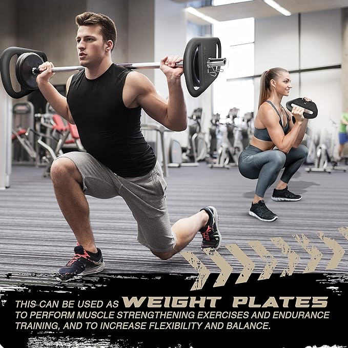 Yes4All Cast Iron Ruck Plate & Weight Plate 20LB, Upgraded,
