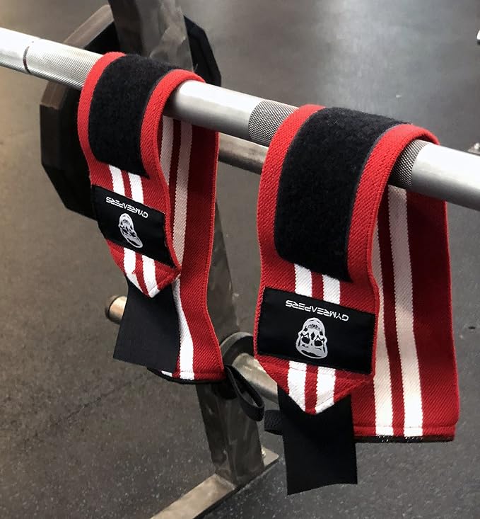 Gymreapers Weightlifting Wrist Wraps (IPF Approved) 18" Professional Quality Wrist Support with Heavy Duty Thumb Loop - Best Wrap for Powerlifting Competition, Strength Training, Bodybuilding