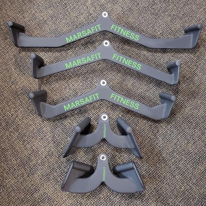 Home Gym Fitness Rowing T-bar V-bar Pulley Cable Machine Attachments, Bicep Curl Tricep Lat pulldown Bar Back Strength Training Handle Grips Lat Pull Down Bar Press Down Exercises