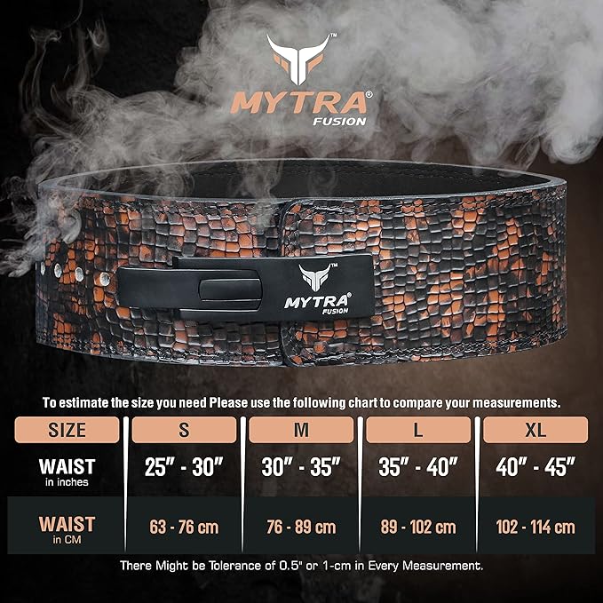 Mytra Fusion Weight Lifting Belt Real Leather Lifting