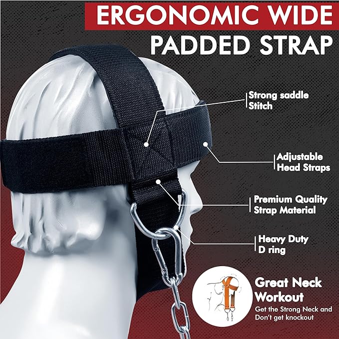 Jayefo Sports Neck Training Exerciser Harness Traps Muscle