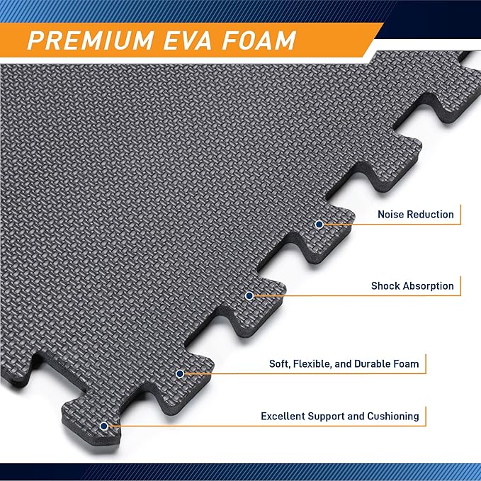 Marcy EVA Foam Interlocking Flooring Mat High Density
