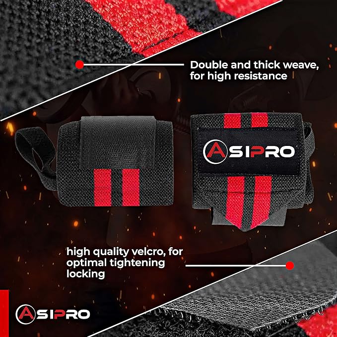 Wrist Wraps for Weightlifting 18" Wrist Straps for Weightlifting Weight Lifting Wrist Wraps for Men & Women, Muñequeras para Gym Wrist Support for Working Out, Gym Wrist Wraps for Powerlifting