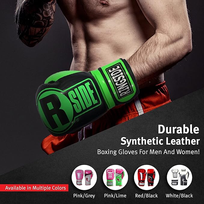 Ringside Apex Bag Gloves, IMF-Tech Boxing Gloves with Secure Wrist Support, Synthetic Boxing Gloves for Men and Women