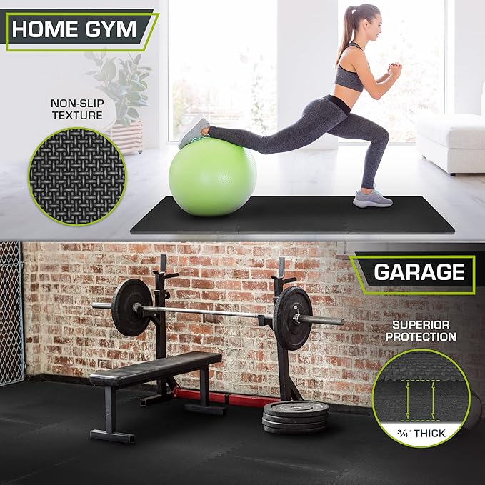 ProsourceFit Extra Thick Puzzle Exercise Mat ¾” and 1"