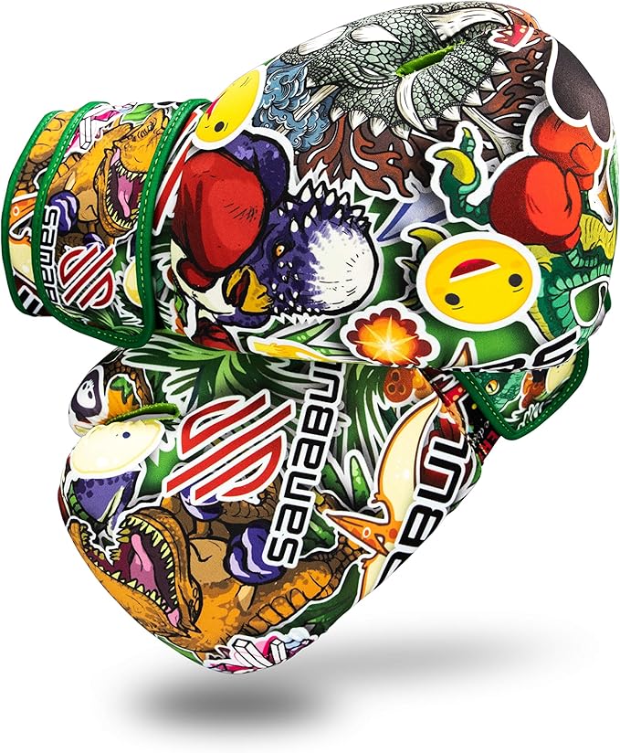 Sanabul Sticker Bomb Adult Boxing Gloves Kickboxing MMA training Punching Heavy Bag