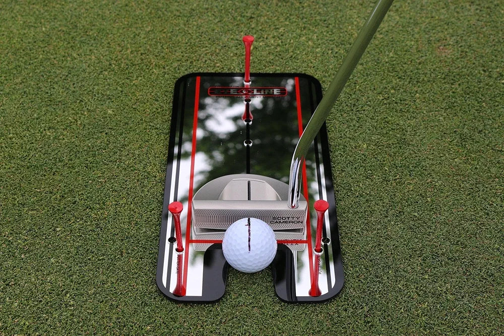 EyeLine Golf Putting Alignment Mirror, Portable Practice Putting Trainer Aid, As Seen on PGA Tour, Made in USA, Use Outdoors or on Indoor Putting mat