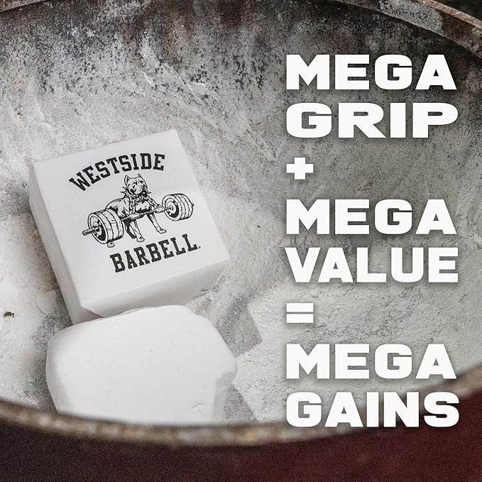 Westside Barbell Premium Gym Chalk, 8 Pack - for Weightlifting, Powerlifting, Bodybuilding, Crossfit, Strongman