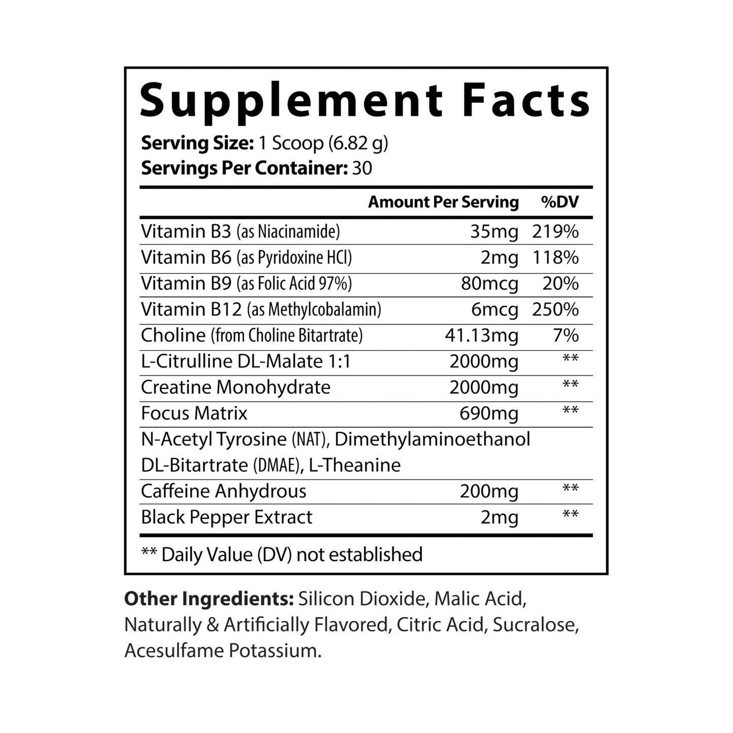 HBS, Pre-Workout Supplement, Fruit Punch (204g, 7.2oz)