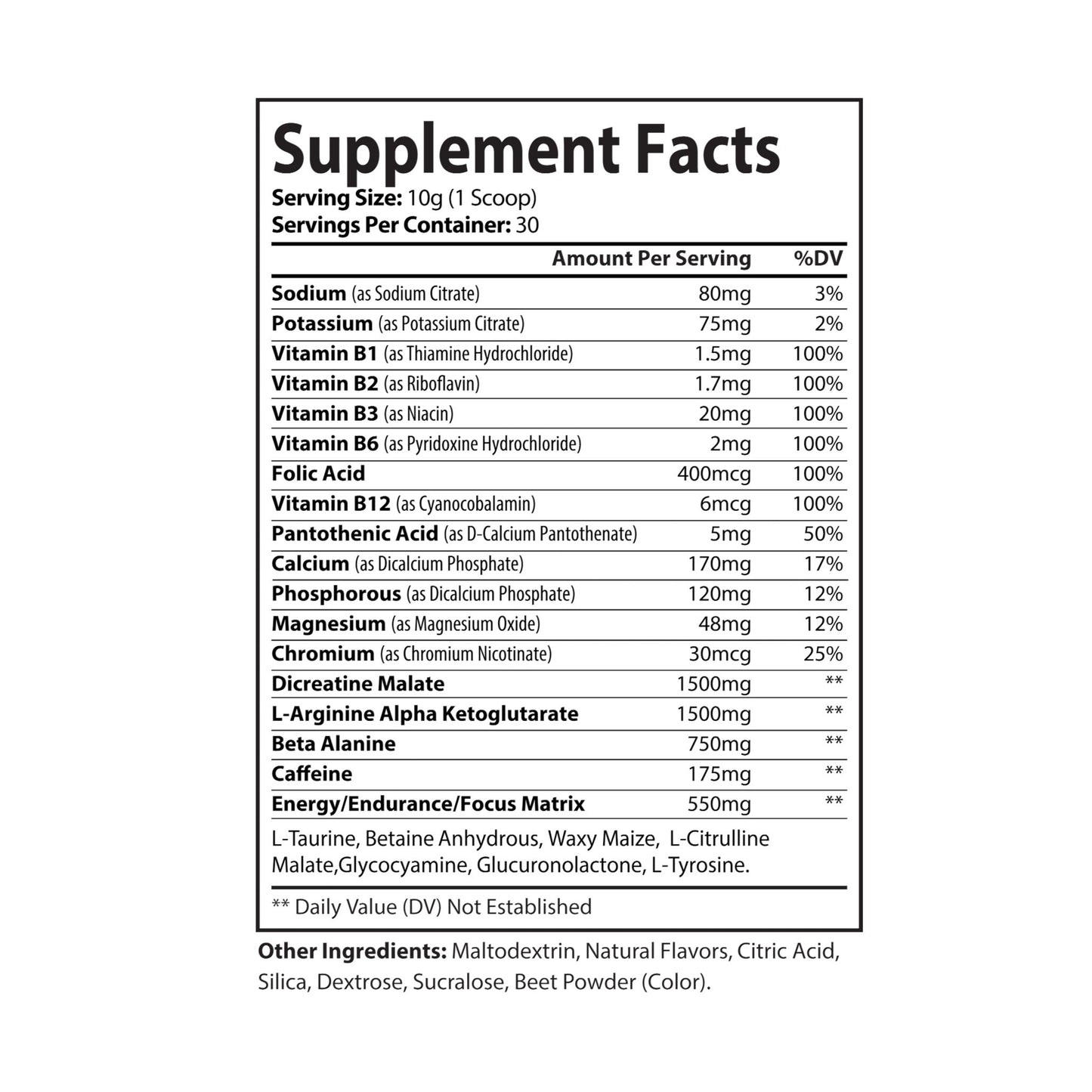 HBS, Pre-Workout Supplement, Watermelon (300g, 10.58oz)