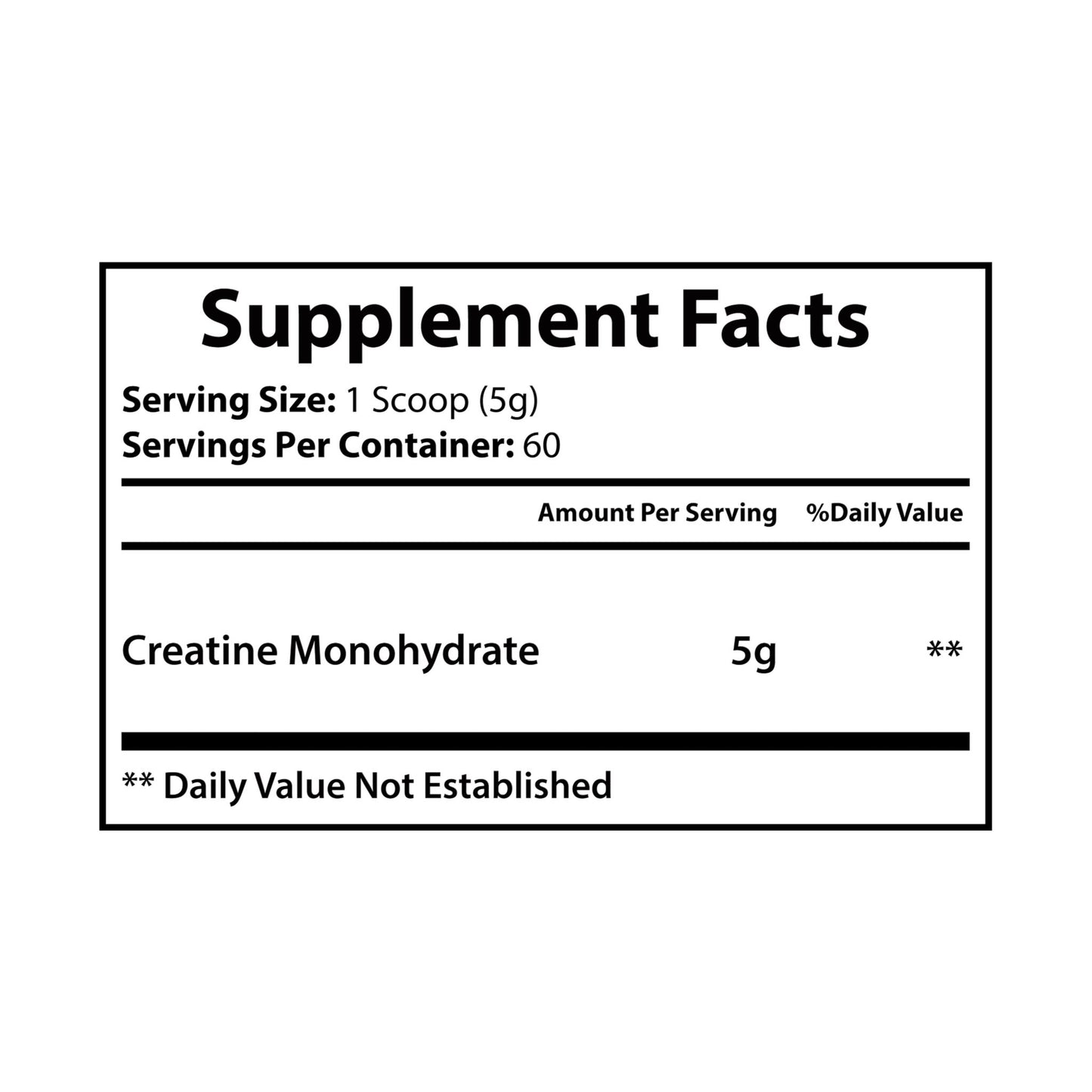 HBS, Creatine Monohydrate Supplement (300g, 10.58oz)