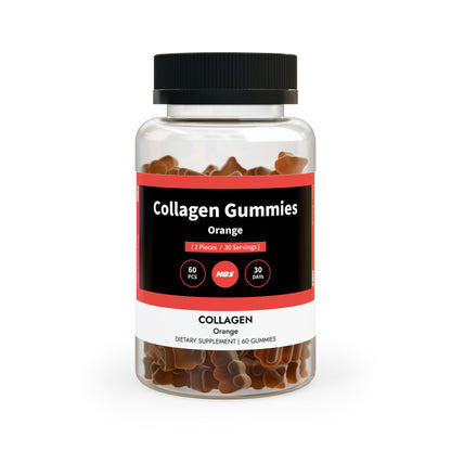 HBS, Collagen Gummies, Orange (60 Gummies)