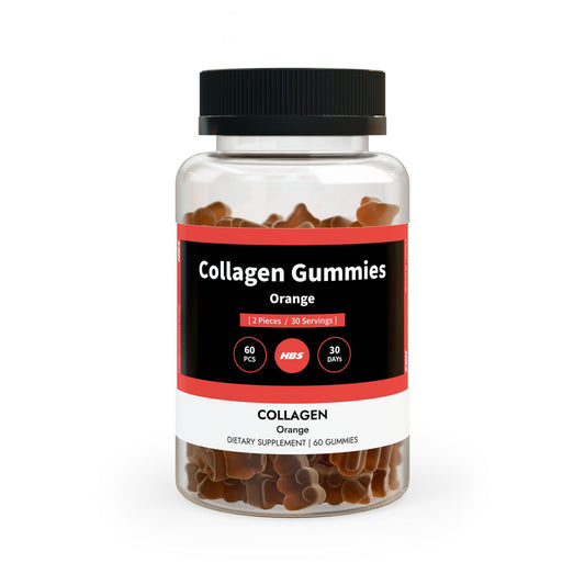 HBS, Collagen Gummies, Orange (60 Gummies)