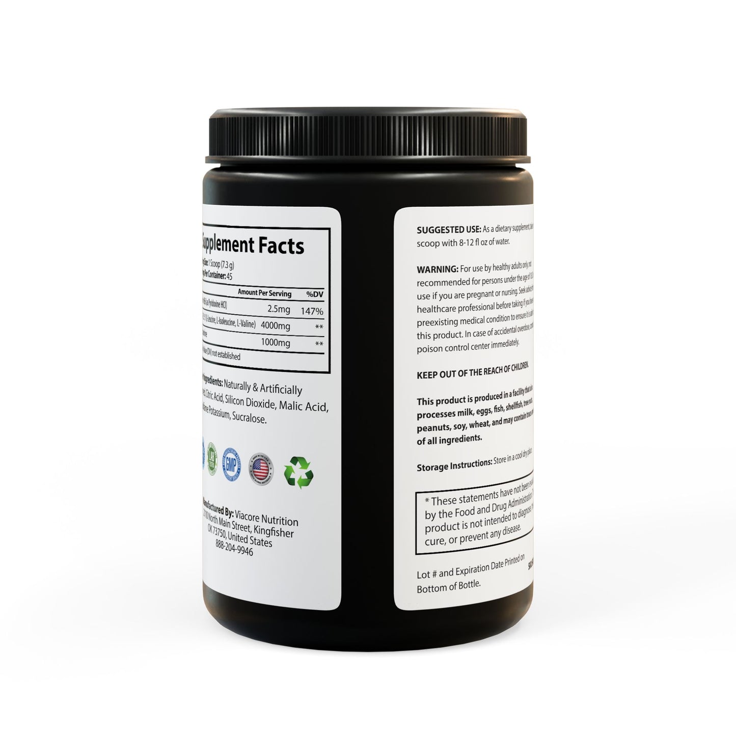 HBS, BCAA Supplement, Watermelon (325g, 11.46oz, 45 servings)