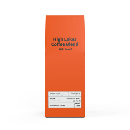 HBS, High Lakes Coffee Blend (Light Roast), Tangerine Package