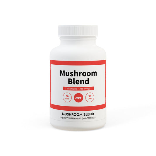 HBS, Mushroom Blend Supplement (60 Vegetable Capsules)