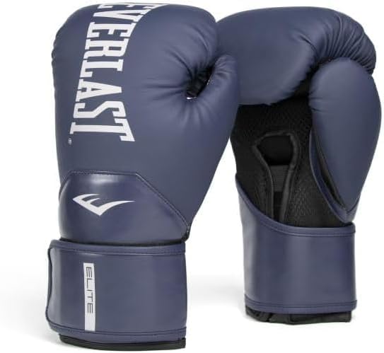 Everlast Elite 2 Boxing Gloves, Pro Training Gloves for Men and Women, Secure Fit Hook and Loop Closure & Ventilation, Heavy Bag & Speedbag Training.