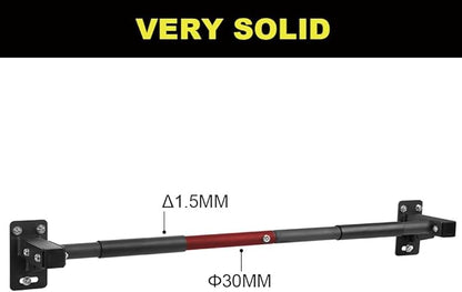 Doorway Pull up Bar Heavy Duty Wall Mount Chin Up Bars, Joist/Beam Pull Up Bar With Wood Mount and Wall Mount Screws
