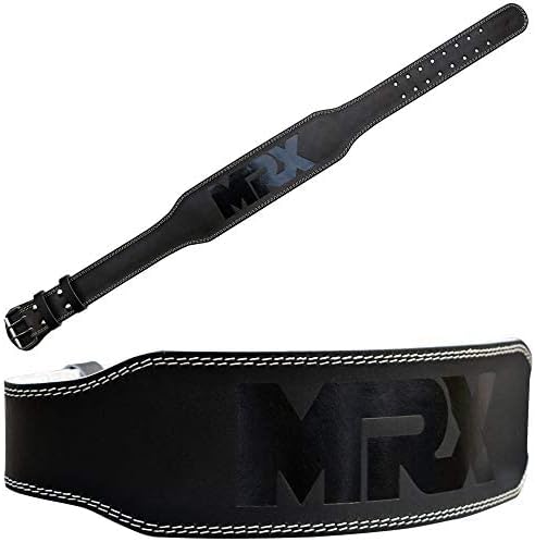 MRX Weight Lifting Belt Genuine Leather - 4 8mm Thick