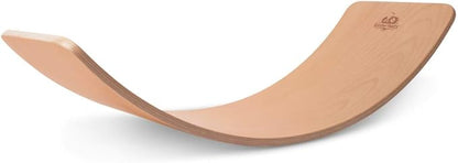 Kinderfeets, Kinderboard, Waldorf Original Wooden Balance Board for Toddlers, Kids, Teens, Adults -Wobble Balance Board - Kids Wooden Toys Learning Toys - Rocker Board Yoga and Exercise