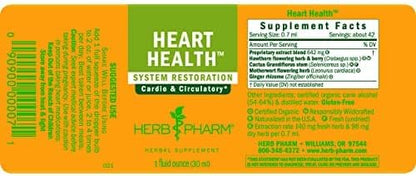 Herb Pharm Heart Health Liquid Herbal Formula with Hawthorn for Cardiovascular System Support - 1 Ounce (FCACT01)