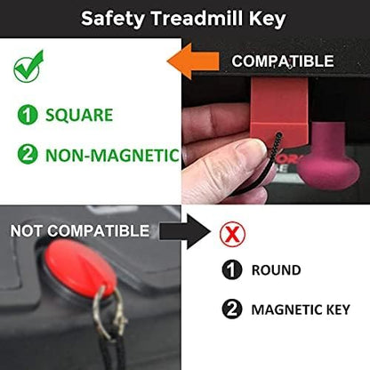 Treadmill Safety Key for NordicTrack, Proform, Image, Weslo, Reebok, Epic, Golds Gym, Freemotion, and Healthrider Treadmills