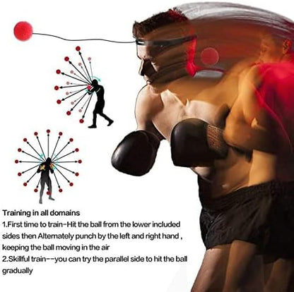 Boxing Equipment,Boxing Reflex Ball Set - Improves Hitting 4Ball)