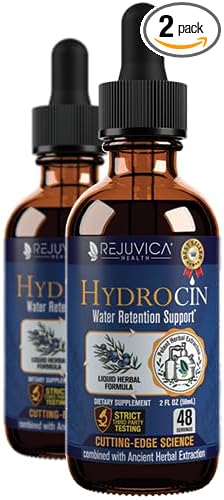 Hydrocin - Advanced Diuretic Water Retention Support Supplement - Liquid Delivery for Better Absorption - Dandelion, Uva Ursi, Juniper Berry, Celery Seed, Green Tea & More!