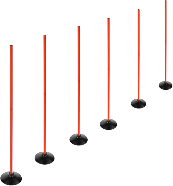TNZMART 4.9FT Training Agility Poles Detachable Soccer Training