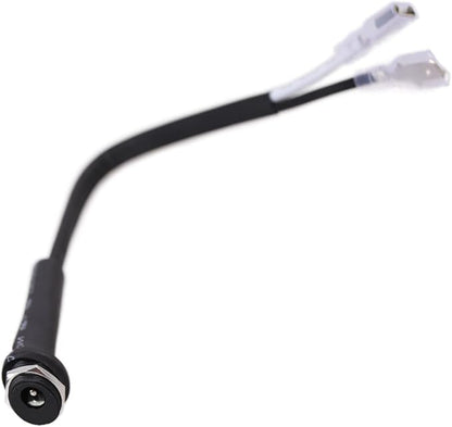 Power Plug Connector Replacement Part with Dust Cover, Compatible with Peloton Fitness Bike Connector Input Line. Not Compatible with Bike Plus