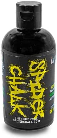 SPIDER CHALK 8oz Extreme Grip No Mess Weightlifting Liquid Chalk Made in The USA - Lab-Grade for Powerlifting and Gym