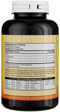 Natures Blend Protein Tablets Honey Flavor 200 Tablets