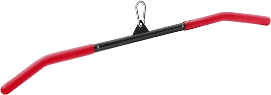 SERTT 39.37 Inch LAT Pulldown Bar Attachment for Pulley Cable Machine, Curl Tricep Press Down Bar with Rubber Handle, LAT Pull Down Bar Accessories for Gym, Strength Workout, Muscle Building