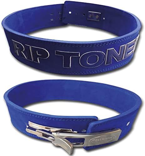 Rip Toned Lever Belt with Bonus Lifting Straps 4" Leather 10mm Belt