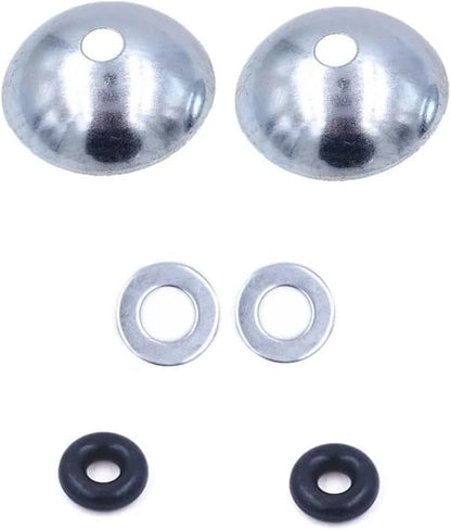 2 Set Gym Cable Ball Stopper Domed Washer Bowl Rubber Ring Kit Replacement Parts for Gym Machine Steel Wire End Connector Weight Lift Pulley System Rope Joint Terminals Fitness Equipment