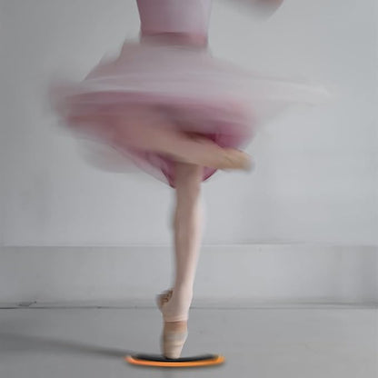 Turn Board,Spin Board for Dance Turn and Skating Balance Training,Orange Rectangular Turn Board for Training Ballet Dancers,Ice Skaters and Gymnasts in Balance and Turning-0