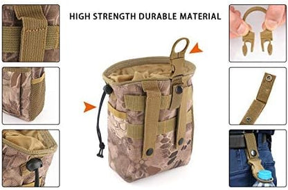 Drawstring Highend Rock Climbing Chalk Bag with a Carabiner Different Pockets for Climbing Bouldering, Gymnastics, Gym Pouch, Cross Fit and Lifting