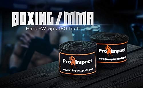 Pro Impact Mexican Style Hand Wraps for Men & Women – 180" Stretchable Boxing Wraps for MMA, Muay Thai, Kickboxing & Gym Training – Wrist & Knuckle Protection for Maximum Performance & Support