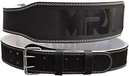 MRX Weight Lifting Belt Genuine Leather - 4 8mm Thick