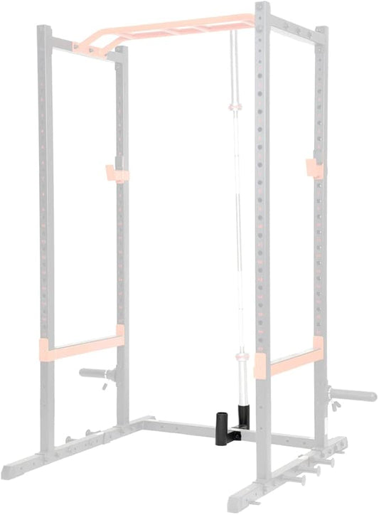 Sunny Health & Fitness Power Cage Squat Rack Upgrade Attachments, Dip Bar, Plate Bar Holder, Belt Squat, J Hook, Lat, Adapter, U Ring, Pull Up Bar, Landmine, Captain's Chair, Tricep Rope For Home Gym