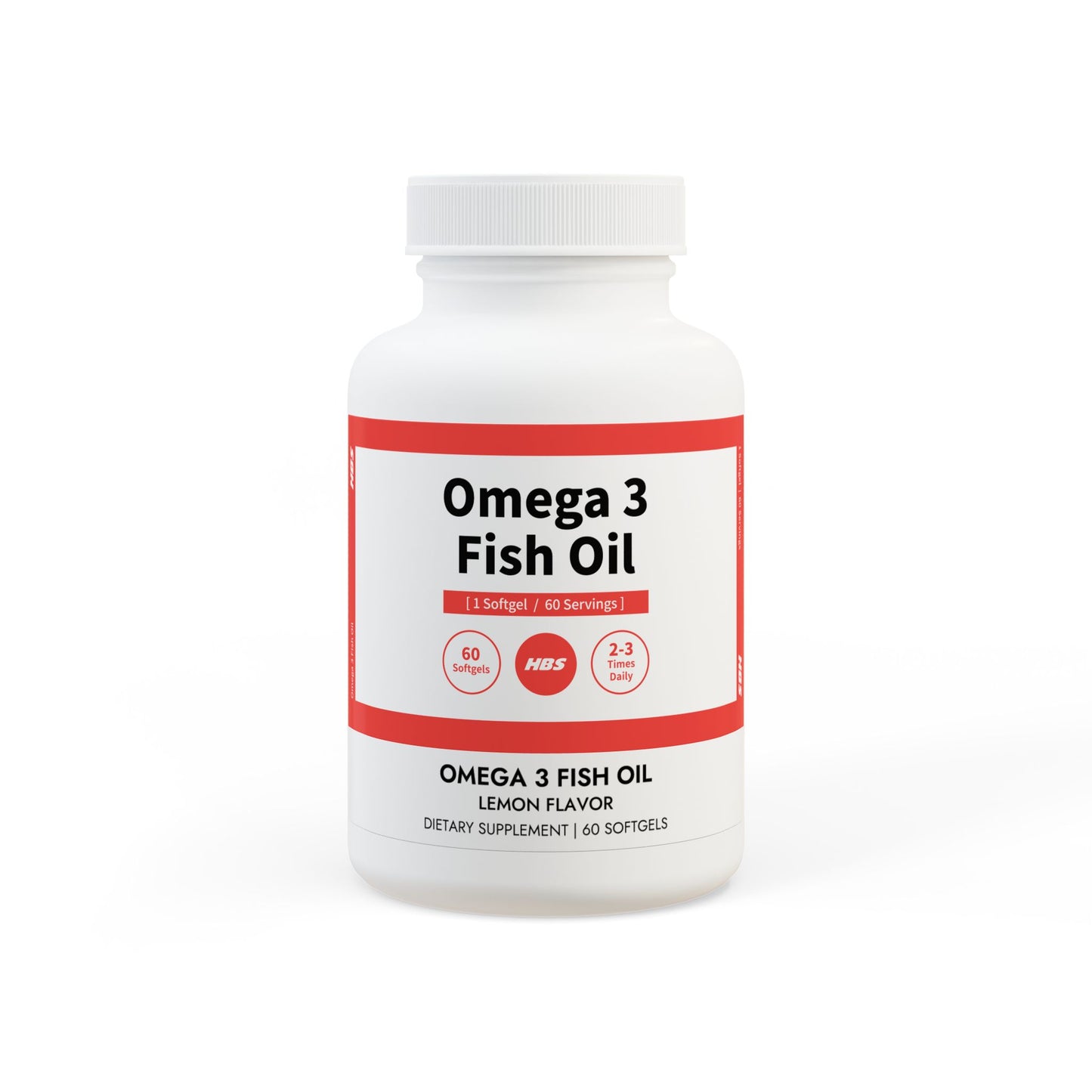 HBS, Omega 3 Fish Oil Supplement (60 Softgels)
