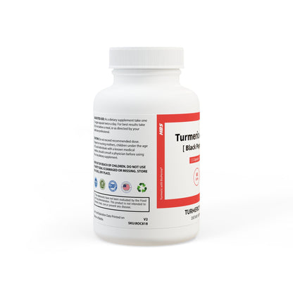 HBS, Turmeric with BioPerine® Supplement (60 Vegetable Capsules)