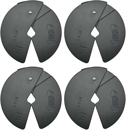 Micro Gainz Dumbbell Fractional 2.5 lb Weight Plate, Ideal for Micro Loading, (Choose Color) 4 Piece Fractional Weight Plates, Designed for Dumbbell Training, Made In USA