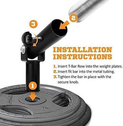 EVERSTRONG Elite Heavy Duty T-Bar Row Olympic Bars 2-inch Olympic