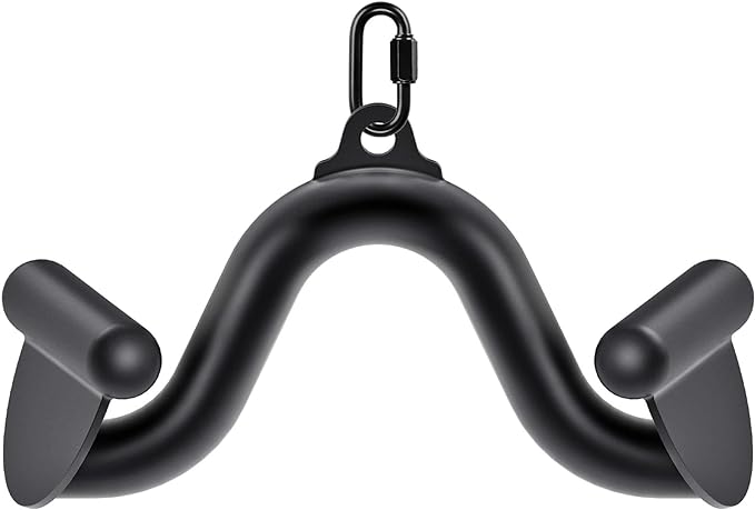 Kipika LAT Pull Down Bars Cable Machine Attachment, Rowing T-bar V-bar Set, Back Strength Training Handle Grips for Cable Machine Rowing Machine, 12" 20" 24" 28" 32" Five Sizes